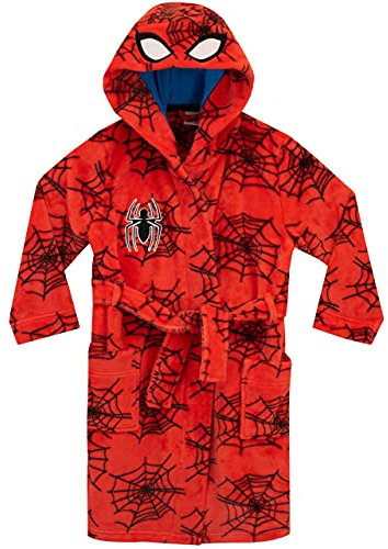 Marvel Boys Spiderman Dressing Gown Red Age 3 to 4 Years
