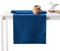 AmeliaHome Tischläufer 30x80 cm Lotuseffekt Wasserabweisend Blätter Dunkelblau Gaia