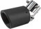 Alupre Auto Universell Auspuffblende, Glänzende Carbon-Faser Art-Auto-justierbare auspuffblende gebogen Auspuff Schalldämpfer Spitze Schwanz Throat Auslass 63-89mm