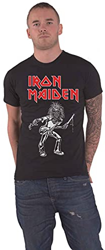 Iron Maiden T Shirt Autumn Tour 1980 Band Logo Official Mens Black M
