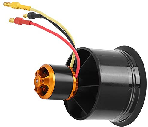 VGEBY Ducted Fan, QX‑Motor 50mm EDF 12 Blades Ducted Fan with QF2611‑5000KV 3‑4S Brushless Motor for RC Airplane(CW)