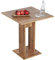 RICOO Esstisch klein 68 x 78 x 68 cm Küchentisch WM087-EW Eiche Wotan Braun