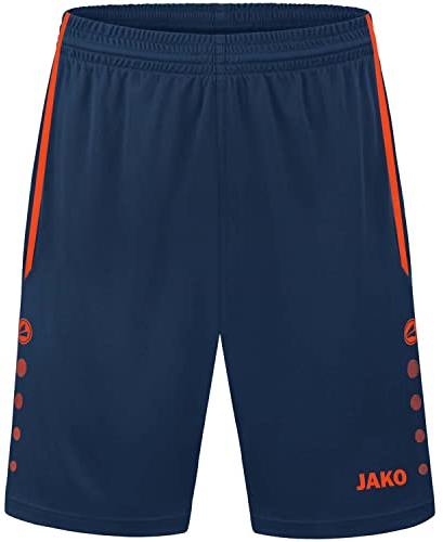 JAKO Kinder Sporthose Allround, Navy/Flame, 128