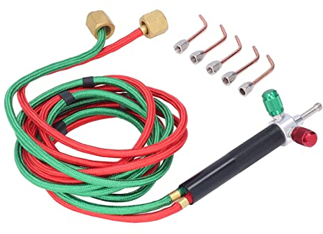 01 02 015 Mini Chalumeau à gaz, Outil de soudage Durable au-Dessus de 1700 degrés, matériau en cuivre métallique Portable pour travaux de Micro-Collage pour Le soudage des métaux