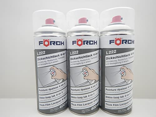 Förch 4 in 1 RAL 9010 WEIß DICKSCHICHTLACK LACK LACKSPRAY SPRAY SPRAYDOSE 400ML (3)