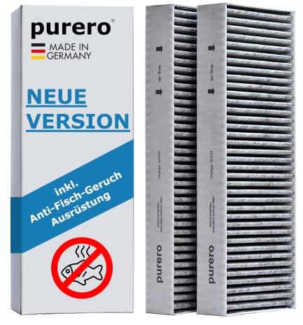 purero® Aktivkohlefilterset - geeignet für Bora BASIC BAKFS - Anti-Fisch Beschichtung - Aktivkohlefilter - Made in Germany