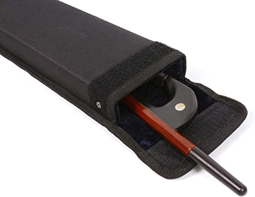 Schwarze aufrechte Kontrabass-Bogen-Tasche für deutschen französischen Bassbogen halten 1 oder 2 Stück Bogenkoffer leichte starke Bogenhüllen schützen Ihren Bogen mit Schultergurt (Box für 1 Bogen)