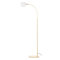 Lucande Stehlampe 'Taylan' (Design, Modern) in Gold/Messing aus Metall u.a. für Wohnzimmer & Esszimmer (1 flammig, G9) - Design Stehleuchte, Floor Lamp, Standleuchte, Wohnzimmerlampe