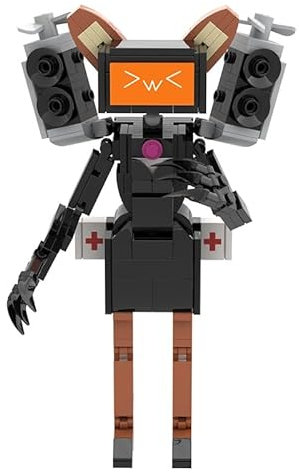 Puruuige Toilet Man Spielzeug Bausteine Set, Bunny TV Titan, Bunny TV Titan Spielzeug Ideen Spielzeug Kinder Spielzeug Geschenk für Kinder Jungen oder Mädchen (208 Teile)