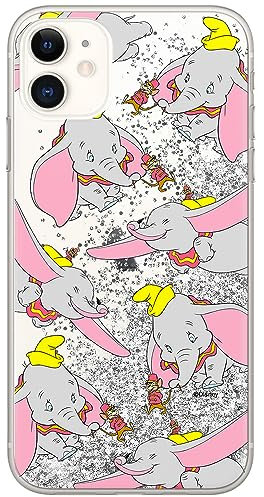 ERT GROUP mobile phone case for Apple Iphone 11 original and officially Licensed Disney pattern Dumbo 016 optimally adapted to the mobile phone, with glitter overflow effect
