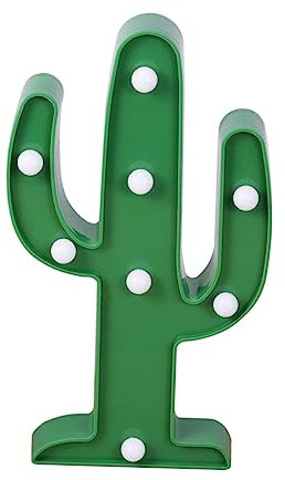 ABOOFAN kaktus neonlichter Kaktus-Festzelt-Schilderleuchten Tischlampe the desk lamp led akku tischleuchte led schreibtischleuchte Nachtlampe Kaktus LED-Kaktuslampe Weihnachten