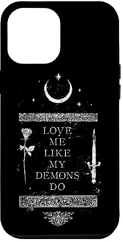 Occult Gothic Grunge Love Me Like My Demons Do Witch Moon Hülle für iPhone 12 Pro Max