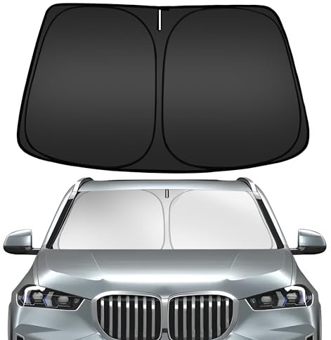 ARISMOTOR Parasol para Parabrisas de BMW X5 2019-2025, Protector Delantero Plegable a Medida, bloquea los Rayos ultravioletas y Mantiene tu Coche Fresco