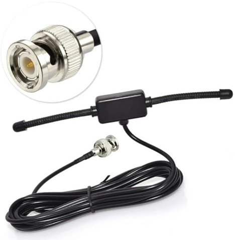 VHF UHF Car Truck Police Scanner Adhesive Mount Vehicle Ham Amateur Mobile Scanner BNC Male Dipole Antenna Compatible with Uniden Bearcat Whistler Radio Shack Radio Scanner