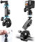 TELESIN° Schnellspanner Motorrad Halterung Fahrrad Lenker Halterung für GoPro Hero 13/12/11/10/9 Insta360 X3 X4 DJI Osmo Action 3/4/5 Pro, Action Kamera Halterung mit Dual 360° Drehbare Kugelkopf