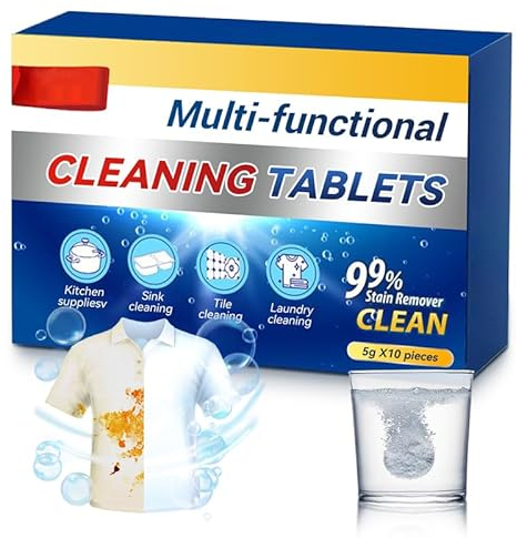 Lavage Enzymatique Biologique Actif,Comprimés Nettoyants Multifonctionnels Aux Bio-enzymes,Comprimés Nettoyants Concentrés Solubles (1PCS)