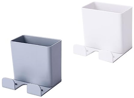 LABRIMP Mobile Charger Hanger Storage Boxes Wall-mounted Phone Holder for Power Plugs