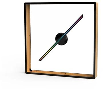 3D Hologram Fan 3D Hologram Projector Fan, With Cover Wifi Control 42cm Commercial Advertising Display Hologram Projector Transmit Picture Video for Business Store Signs,Bar,Party Halloween(Gold_45cm/