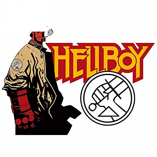 13 cm x 9,6 cm für Hellboy Auto Aufkleber lustige Auto Aufkleber Laptop Windows Persönlichkeit Vinyl