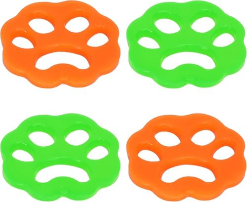 Xizhiwan 4 Stück Pet Hair Remover für Waschmaschine und Trockner – wiederverwendbarer Plüschsammler aus Silikon – Entfernen von Fell, Krümel, Haaren, Plüschtieren auf Kleidung, Bettwäsche