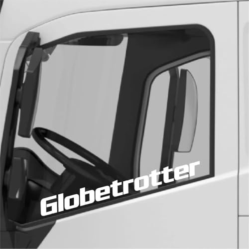 myrockshirt Globetrotter Weltreise Weltenentdecker Schriftzug 30cm Aufkleber Sticker Farbe&Größe wählbar Autoaufkleber