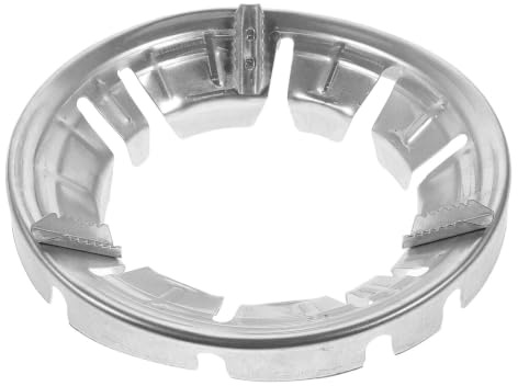 Gasherd Windschutz aus Metall, 1 Stück, Silber, Energiesparend | Integrale Form, Feuerfest und Flammenkonzentrierend, Zubehör für Gasabzugshaube, Passend als Ringreduzierer