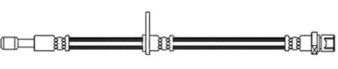 Borg & Beck BBH8198 Brake Hose To Fit Subaru Forester(SG) EJ204 05-08