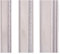 Stuckleisten Deckenleisten Kunststoff lackiert - Moderne Zierleisten in verschiedenen Farben & Größen (145 x 6 x 1,3 cm, Silber)