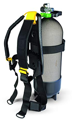 Best Divers ab0417s schienalino pour bouteille de plongée avec sangles Buckle Nylon bretelles rembourrés, unisexe – Adulte, Noir, Taille unique