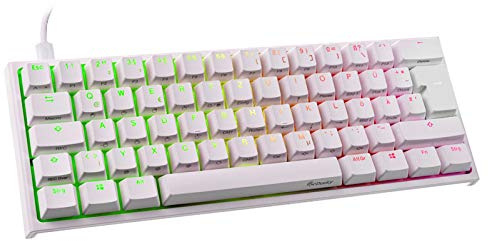 Ducky Clavier One 2 Mini, MX-Red, RGB-LED, Blanc