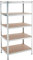 ESTEXO Steckregal Lagerregal 21 Modelle wählbar Schwerlastregal Regal Kellerregal Werkstattregal Werkbank Garagenregal (Verzinkt / 180x90x60cm / 875kg)