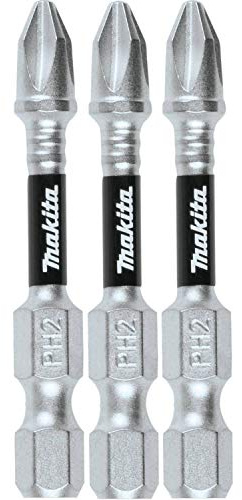 Makita E-00773 Impact XPS #2 Phillips 2 Power Bit, 3/pk