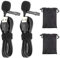 Goshyda 2-teiliges -USB-Mikrofon Kompaktes, professionelles Kabel mit Revers-Kragenclip Lavalier-Mikrofon -Clip-Mount-Mikrofon für EIN Interview mit Live-Übertragung