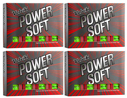 Volvik Power Soft Explosive Golfbälle, 4 Dutzend (48 Bälle), Grün