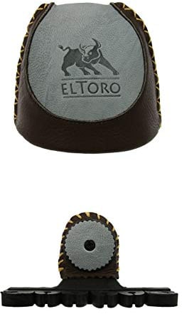 elToro Anbauköcher (Grau & Dunkelbraun); Zubehör für Bogenschießen, Pfeil & Bogen, Bogensport