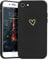 Lafunda Handyhülle Kompatibel mit iPhone 7/iPhone 8/iPhone SE2020 Hülle Mädchen süß Herz Schutzhülle mit Kameraschutz stoßfest Ultra Dünn Silikon Case Bumper Back Cover für iPhone 7/8/SE2020 Schwarz