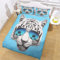 Bettbezug 220X240 Mikrofaser Mit Reißverschluss Und 2 Kissenbezüge 3 Teilig 3D Tierischer Weißer Tiger Druck Muster Biber Bettwäsche Superweiches Bettbezüge