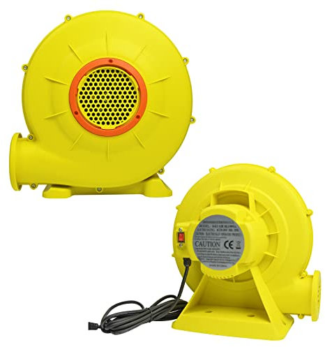 NAIZY Souffleur électrique Gonflable 350W Ventilateur d’Air de Château avec Clous au Sol 220V-240V Pompe pour Jouets gonflables Ventilateur Turbo de château Gonflable, 1650Pa 360m³/h
