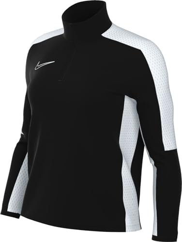 NIKE DX0513-010 W NK DF ACD23 Dril Top BD Sweatshirt Mujer Negro/Blanco/Blanco Tamaño M