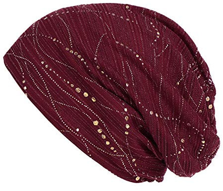 Jooffery Chemo Kopfbedeckung Bambus für Damen, Chemo Kopftuch Turban für Frauen mit Blumenmotiv-Kopfbedeckung Mütze Kappen Bonnet badehaube schlafmütze batangcn Silk Bonnet seidenhaube zum schlafen