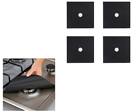 4 PCS Hob Covers,Reusable Induction Hob Protector,Gas Hob Covers for Gas Cookers,Non-Stick Induction Hob Protector,Stove Cover,Gas Hob Protector,Gas Cookers