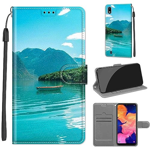 Handyhülle für Samsung Galaxy A10 / Galaxy M10 Hülle, Premium Kunstleder Flip Wallet Case Klapphülle Handytasche kompatibel Samsung Galaxy A10 / Galaxy M10 Hülle