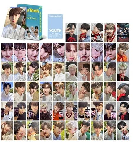 Komociya ZB1 Lomo Karte ZEROBASEONE Vanity Teen Lomo Karte Fotokarten für Freunde und Fans, 55 Stück