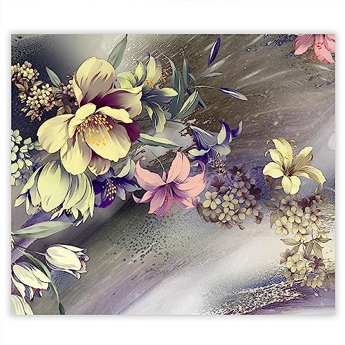 SMTDeco Herdabdeckplatte 60×52 cm – Mehr Arbeitsfläche, Spritzschutz & Schneidebrett – ESG Glas, kratzfest – für Induktion/Ceranfeld – 1-teilig, Motiv Bild Grau