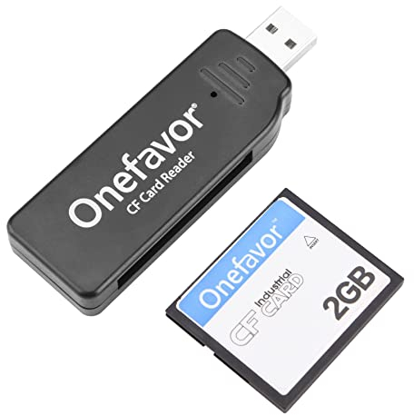 Onefavor - Lector de Tarjetas de Memoria USB CF (con Tarjeta CF 2G)