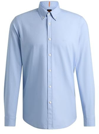 BOSS Mens Rickert M Regular-fit Shirt in Oxford Cotton