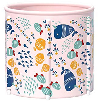 Tragbare Badewanne, faltbarer Badewanneneimer, 60 x 60 cm, freistehend, für Erwachsene und Kinder, für drinnen und draußen, 2 Stück