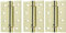 DIRECT DOOR HANDLES® 4 Fire Rated Spring Door Hinges Self Closing Adjustable Spring Hinge Single Action (3-Pack) in Polished Electro Brass Finish