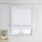 Joyswahl Raffrollo weiß gestreift Muster Raffgardine mit Klettschiene Transparent Fenster Vorhänge ohne Bohren Lichtdurchscheindend HxB 140x140cm 1 Stück Packung