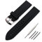 AJASMKLX Bracelet en Silicone montre for hommes accessoires boucle ardillon 23mm sport bracelet étanche adapté for Armani AR0527AR3113 6114 6115 bracelet de montre(Schwarz)